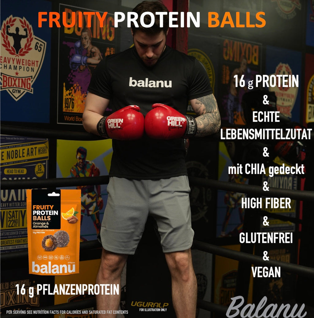 Balanu Fruity Protein Balls Orange & Almonds 110g x6-3